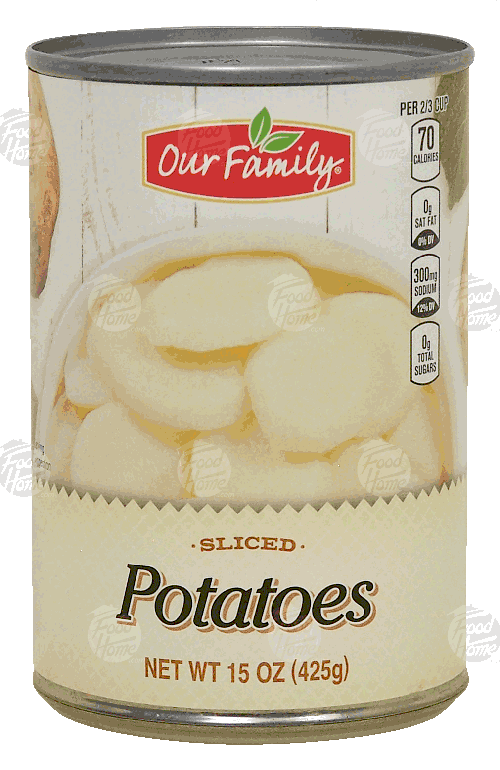 Our Family  sliced potatoes Full-Size Picture